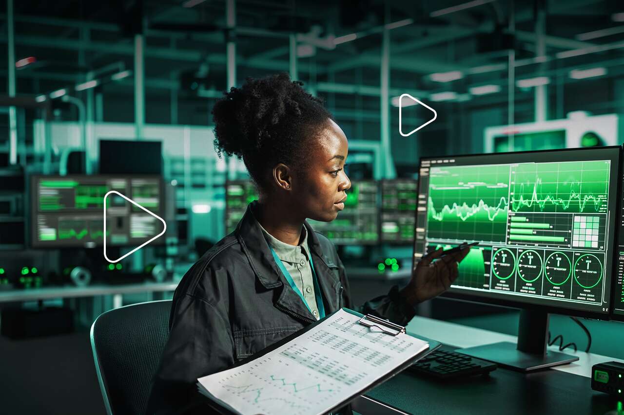 Analista de dados em ambiente tecnológico moderno