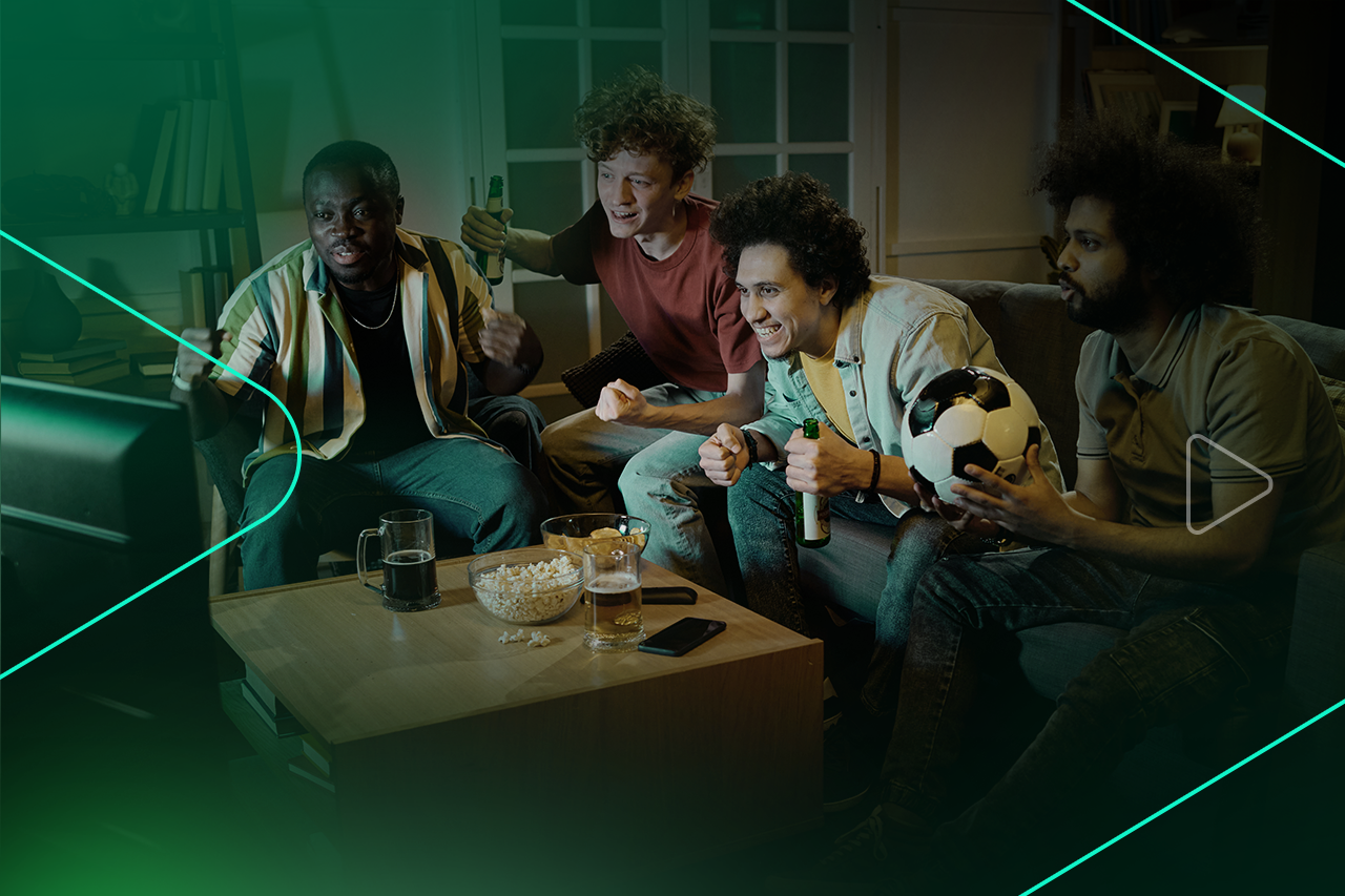 Família assistindo televisão