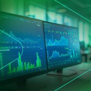 Gráficos de dados em monitores de computador