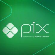 Logotipo do PIX do Banco Central em fundo verde